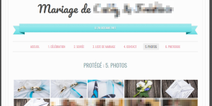 Informations et galerie pour un mariage